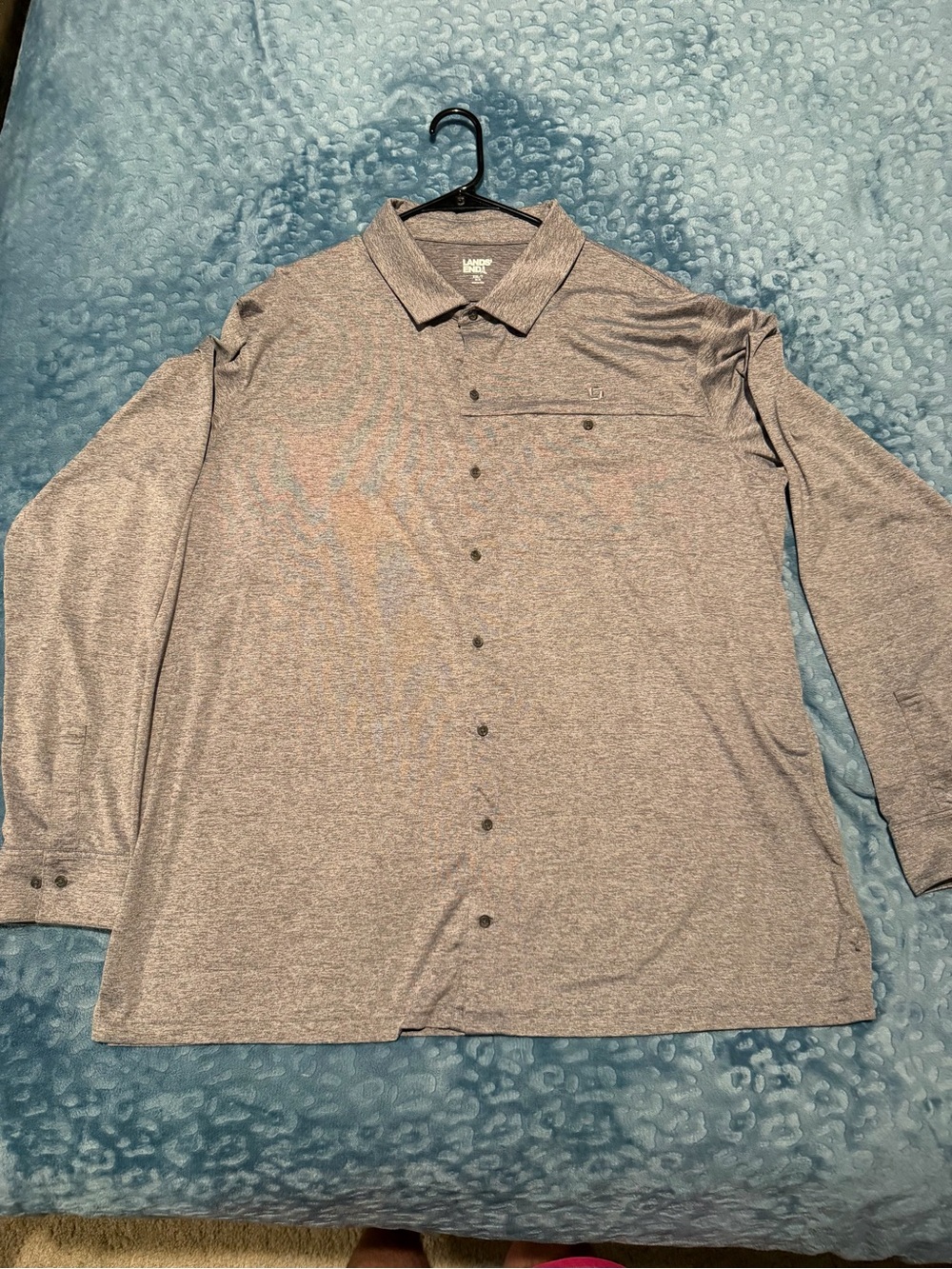 Chase Bank Lands End Soft Long Sleeve Shirt